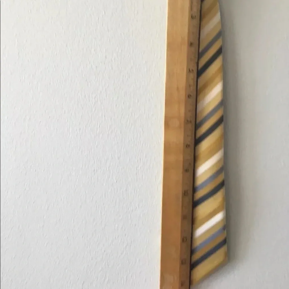 FOR MY SPECIAL BOY L&T Silk Zip Necktie Yellow NWOT